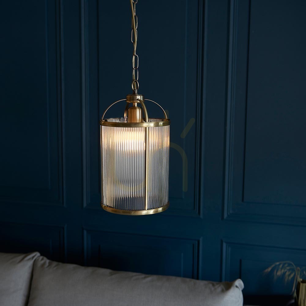 Display Pendant Light Endon Lambeth Ribbed Brass Glass 20 cm E27 Dimmable Pendant Light Endon Lambeth Ribbed Brass Glass 20 cm E27 Dimmable