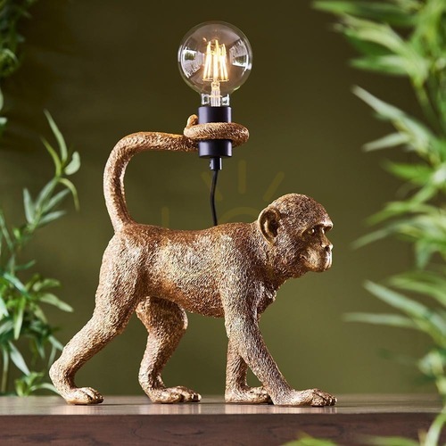 Check Table Lamp Endon Capuchin Black Resin Steel 37.5 cm