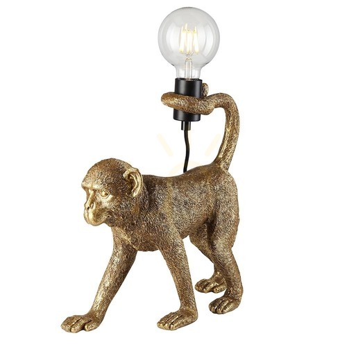 Check Table Lamp Endon Capuchin Black Resin Steel 37.5 cm