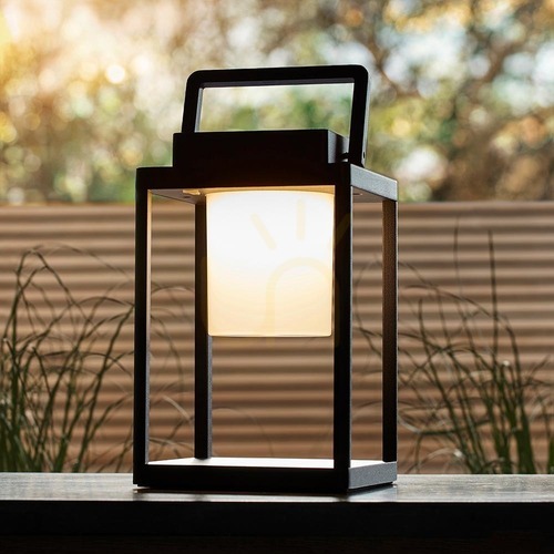 Check Voyage Table Lamp Black Endon