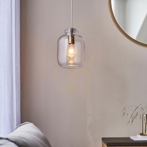 Pendant Light Endon Lyra Brass Glass 20cm E27 Dimmable small 4
