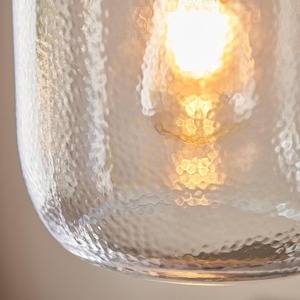 Pendant Light Endon Lyra Brass Glass 20cm E27 Dimmable small 8