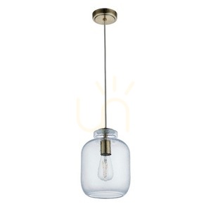 Pendant Light Endon Lyra Brass Glass 20cm E27 Dimmable small 9