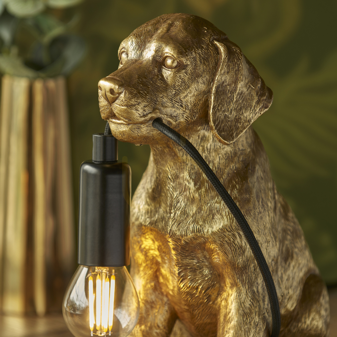 Check Labrador Puppy Table Lamp Black Endon Labrador Puppy Table Lamp Black Endon