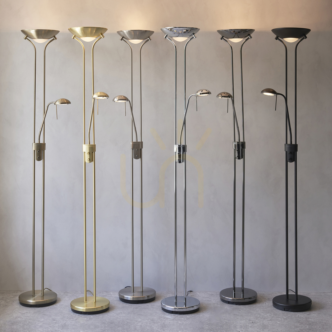 Show Floor Lamp Endon Rome Black Steel Glass 180cm R7s Floor Lamp Endon Rome Black Steel Glass 180cm R7s