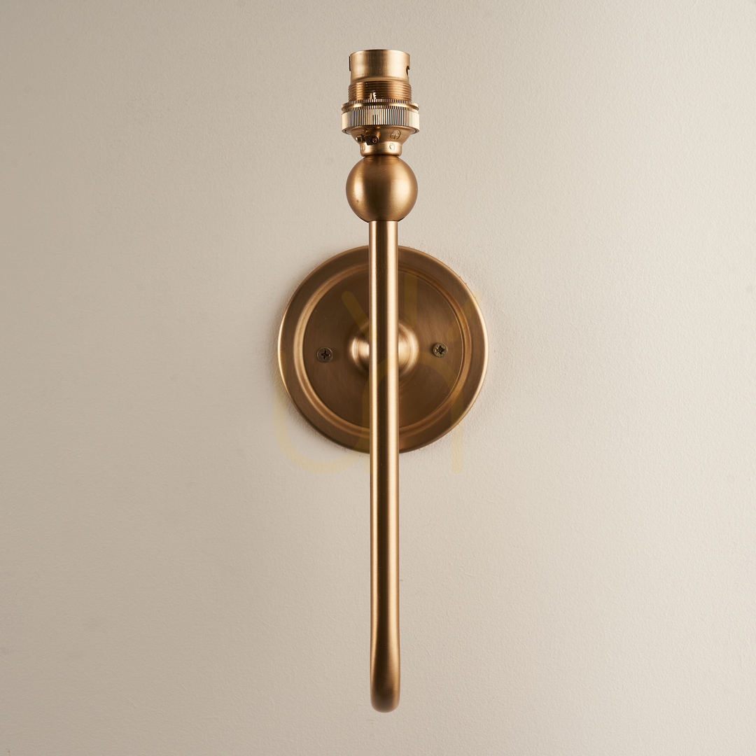 Preview Brass Wall Light Endon Santiago Steel B22 Dimmable 1 Light Brass Wall Light Endon Santiago Steel B22 Dimmable 1 Light