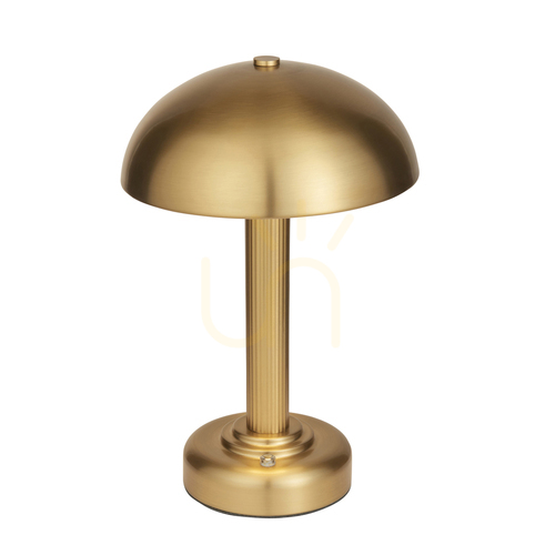 Check Endon Bridport Rechargeable LED Table Lamp 2 W Brass 27.7 cm 110455