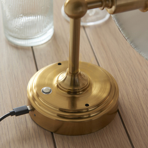 Burley Rechargeable Brass Endon wall lamp 1 Burley Rechargeable Brass Endon wall lamp small 1
