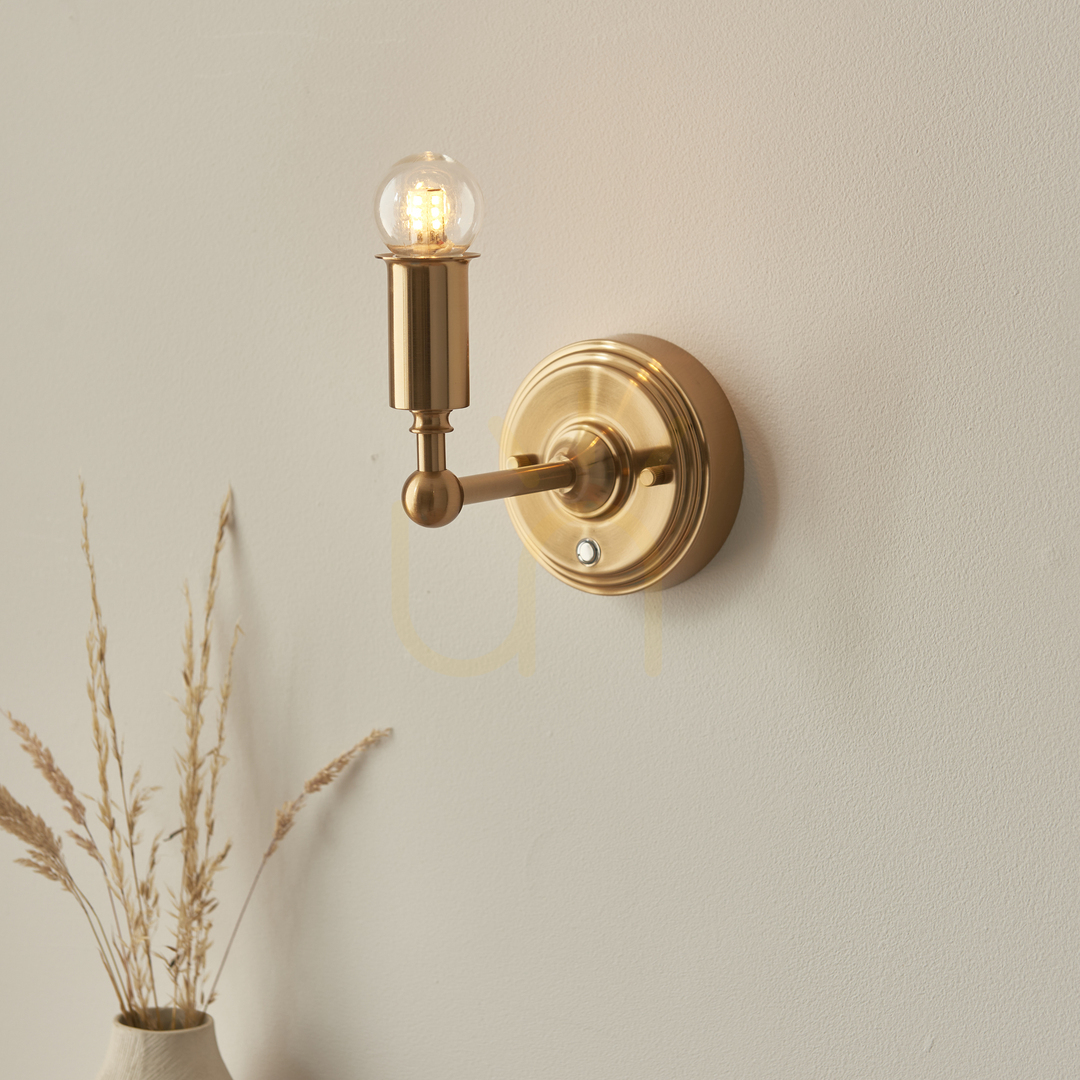 Display Burley Rechargeable Brass Endon wall lamp Burley Rechargeable Brass Endon wall lamp