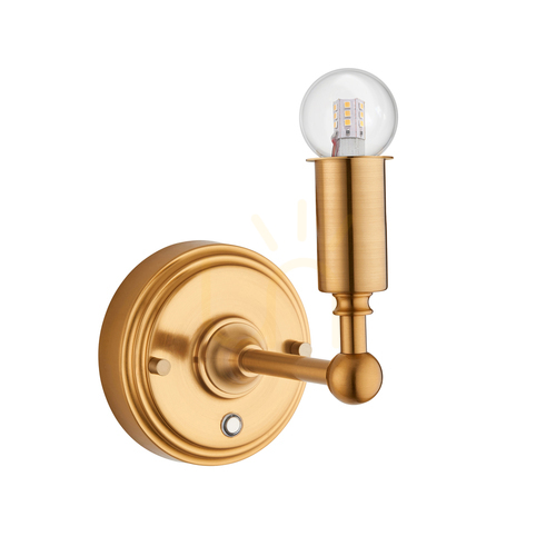 Check Burley Rechargeable Brass Endon wall lamp