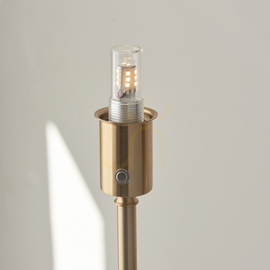 Endon Burley Rechargeable Brass LED Standing Lamp 130cm small 4