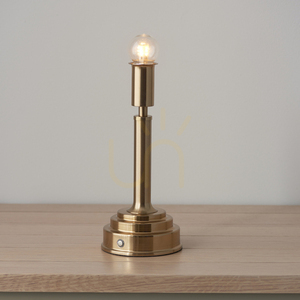 Rechargeable Table Lamp Endon Upton Brass LED 1.5W 2700K Dimmable 30.6 cm small 2