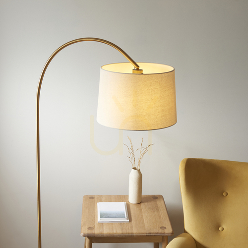 Check Carlson Brass Endon Standing Lamp
