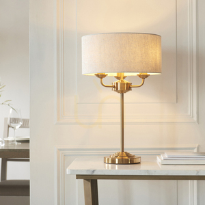 Highclere Brass Endon Table Lamp small 2