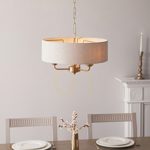 Endon Highclere Brass 3-Light Pendant Light small 2