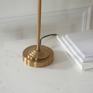 Endon Highclere Brass Table Lamp with Natural Shade small 4