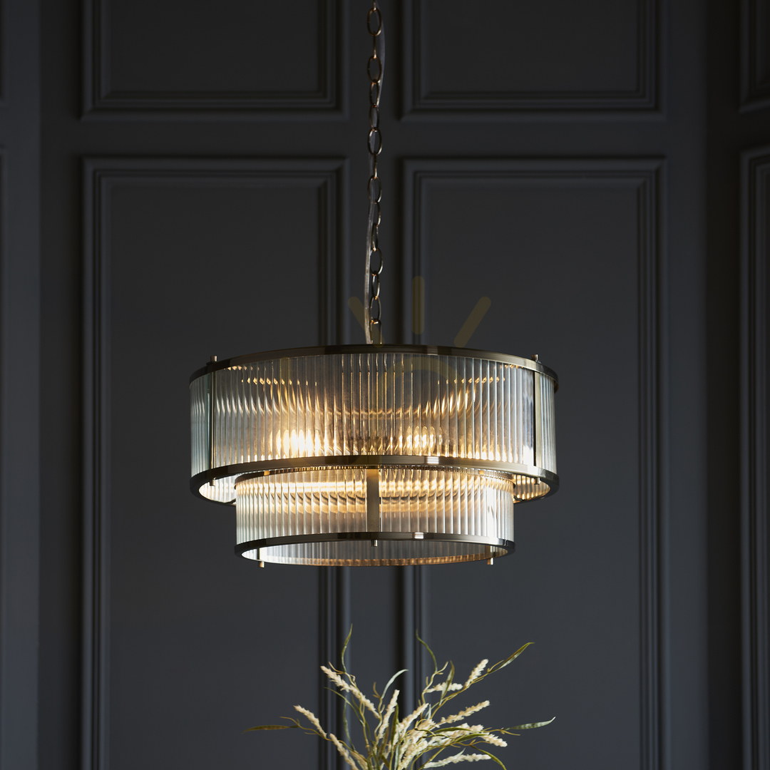 Show Ridgeton Brass Endon Pendant Lamp Ridgeton Brass Endon Pendant Lamp