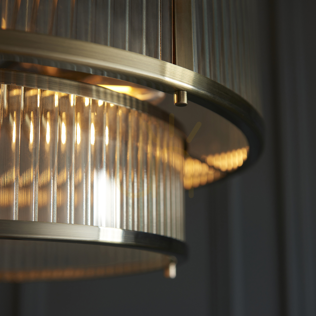 View Ridgeton Brass Endon Pendant Lamp Ridgeton Brass Endon Pendant Lamp