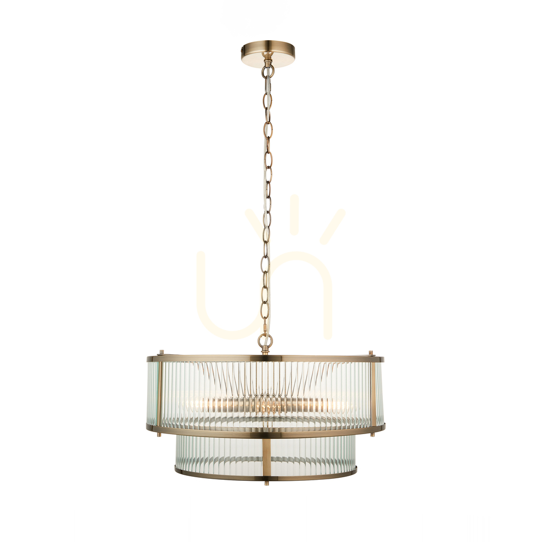 Preview Ridgeton Brass Endon Pendant Lamp Ridgeton Brass Endon Pendant Lamp