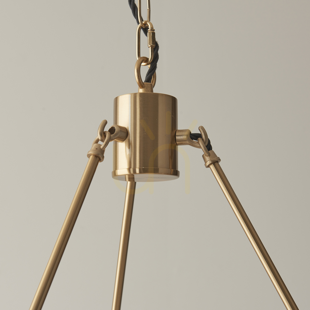 View Pendant Light Endon Chester Brass 6-Light Metal 62cm Pendant Light Endon Chester Brass 6-Light Metal 62cm
