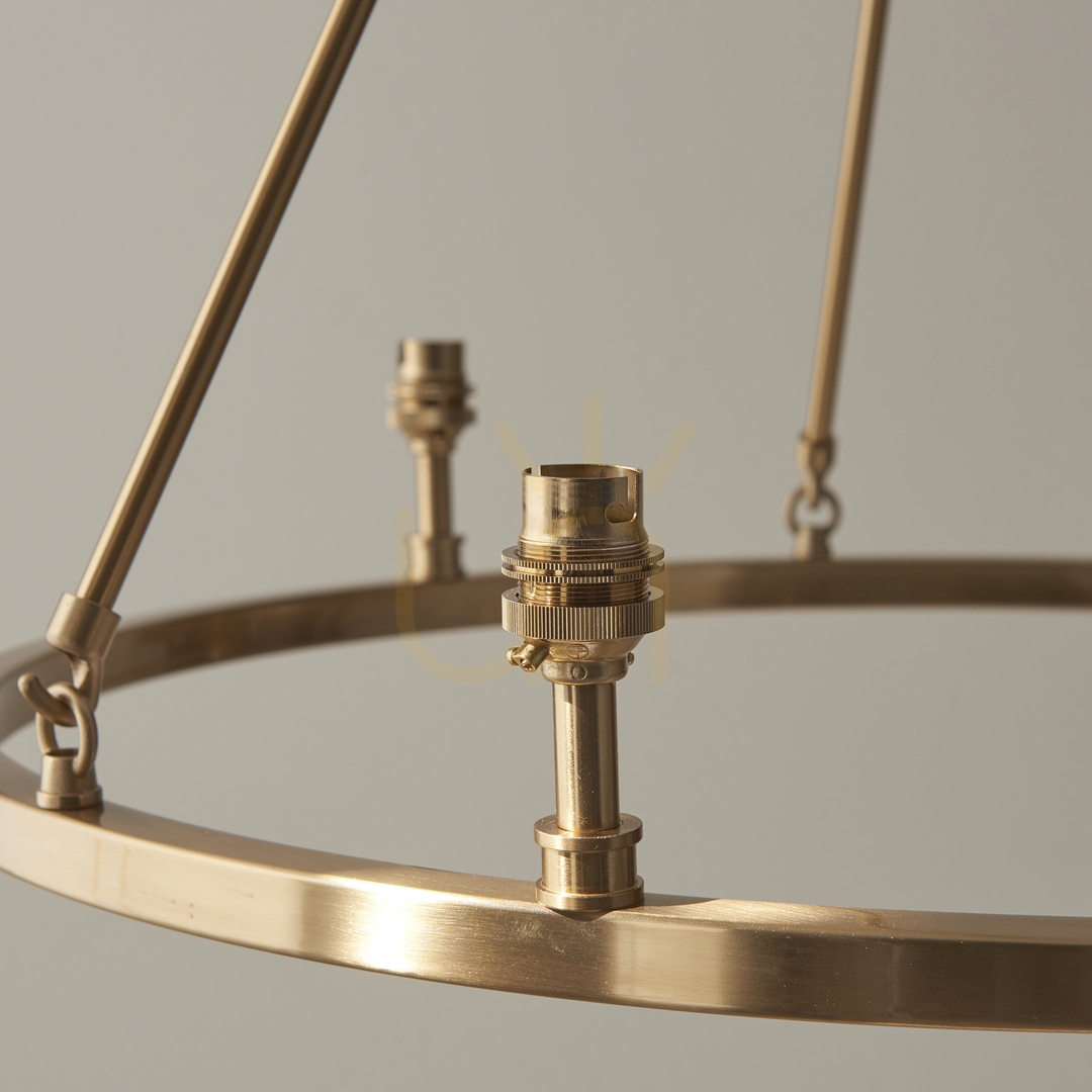 Show Pendant Light Endon Chester Brass 6-Light Metal 62cm Pendant Light Endon Chester Brass 6-Light Metal 62cm