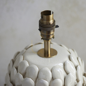 Endon Layered Leaf Table Lamp Base Ivory Ceramic B22 30.5 cm small 2
