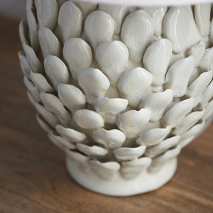 Endon Layered Leaf Table Lamp Base Ivory Ceramic B22 30.5 cm small 5