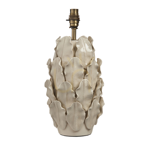 Check Layered Leaf Large Brass Endon Table Lamp