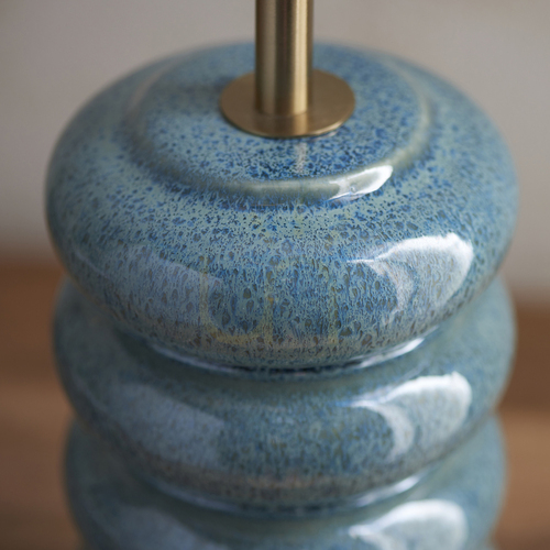 Check Table Lamp Endon Squash Brass Ceramic and Steel 29 cm