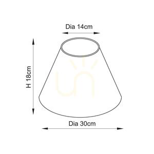 Endon Ripple 111303 pleated lampshade Marlin Blue Ø30 cm E27/B22 small 6