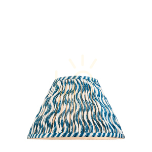 Endon Ripple 111303 pleated lampshade Marlin Blue Ø30 cm E27/B22 small 0