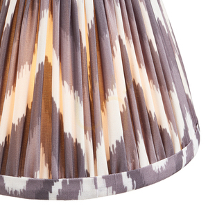 Lampshade Endon Zigzag Grey Pearl Grey Fabric 16 cm E14 small 1