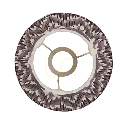 Check Zigzag Grey Endon lampshade