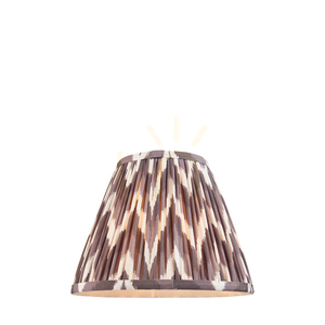 Endon Zigzag 111324 Pearl Grey Lampshade 25 cm E27/B22 small 0