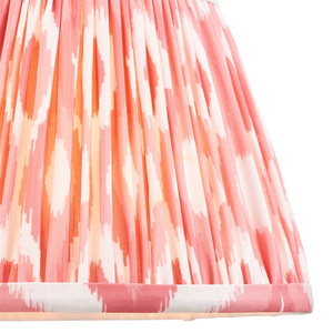 Lampshade Endon Ikat Coral Pink Fabric 20 cm small 1