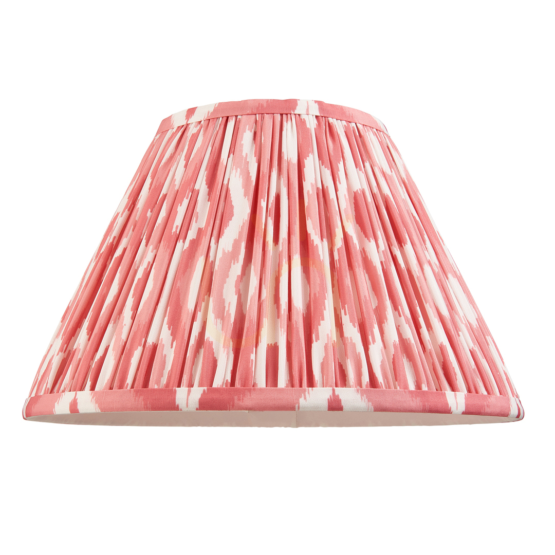 Show Lampshade Endon Ikat Pink Coral Fabric 30 cm Lampshade Endon Ikat Pink Coral Fabric 30 cm