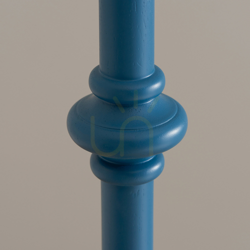 Check Carnaby Standing Lamp Blue Endon