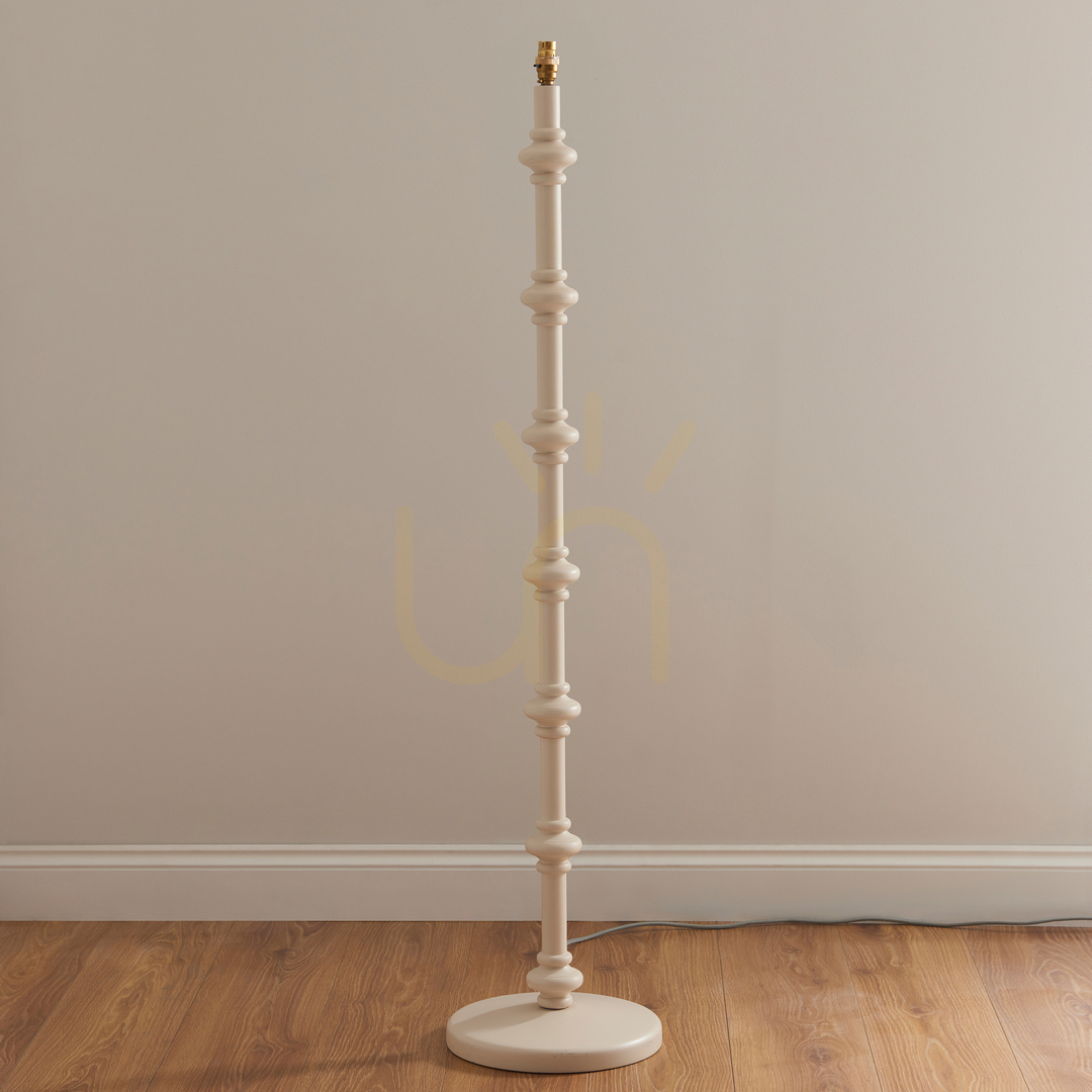 View Endon White Wooden Floor Lamp 138 cm B22 1 Light Endon White Wooden Floor Lamp 138 cm B22 1 Light