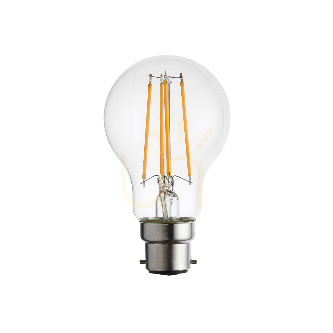 View B22 LED filament GLS transparent glass bulb Endon B22 LED filament GLS transparent glass bulb Endon