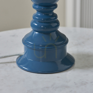 Endon Myrtle Blue Resin Table Lamp Base, B22, 38 cm small 4