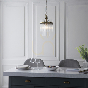 Pendant Light Endon Marietta Brass Glass E27 Dimmable 23 cm small 4