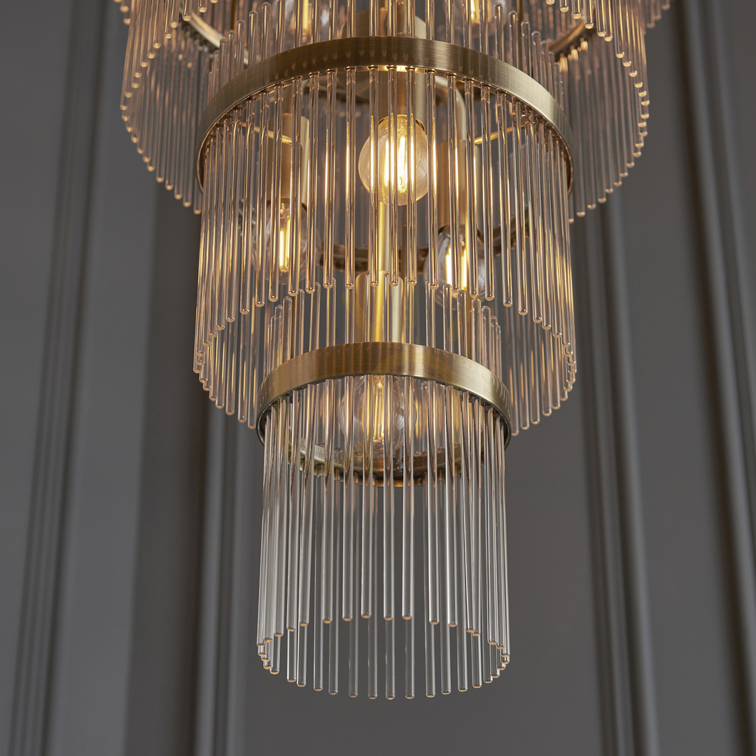 Display Marietta Grand Brass Endon Pendant Lamp Marietta Grand Brass Endon Pendant Lamp