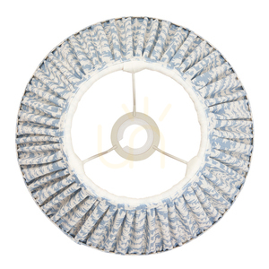 Endon Leaf Shell Bay Blue Fabric Lampshade, 30 cm, E27 small 3