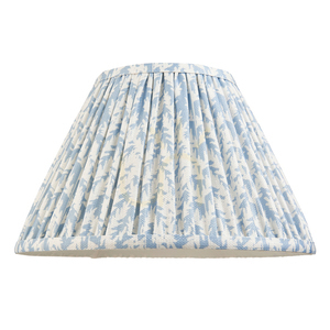 Endon Leaf Shell Bay Blue Fabric Lampshade, 30 cm, E27 small 4