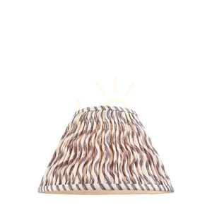 Ripple grey Endon lampshade small 0