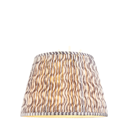 Check Endon Ripple Grey Fabric Lampshade 40 cm