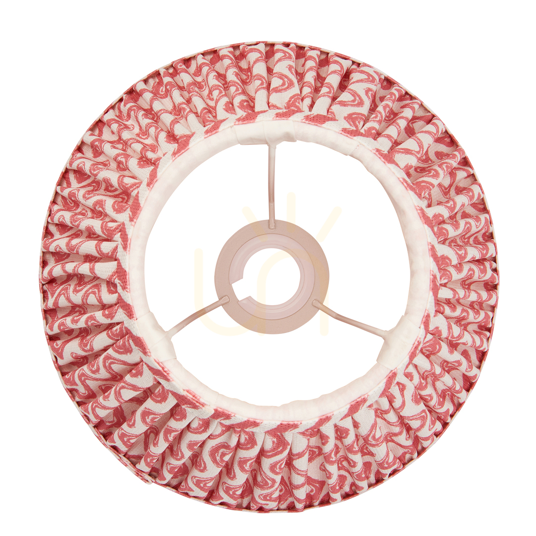 Display Lampshade Endon Ripple Coral Pink Fabric 25cm Lampshade Endon Ripple Coral Pink Fabric 25cm