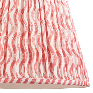 Endon Ripple coral pink fabric lampshade 35 cm E27/B22 small 2