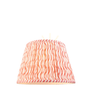 Endon Ripple coral pink fabric lampshade 35 cm E27/B22 small 0