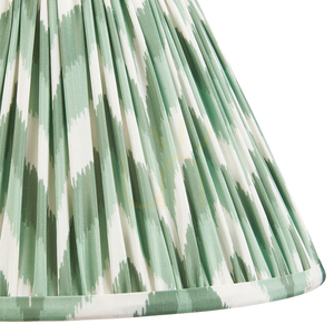 Zigzag Green Endon lampshade small 2